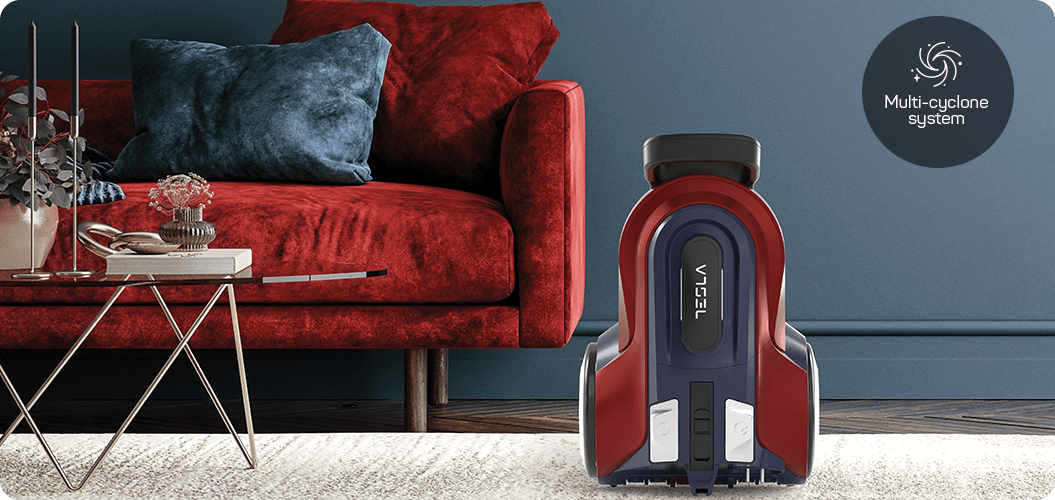 Tesla Bagless Vacuum Cleaner, 1800 W, 80 dB – BGL500NE