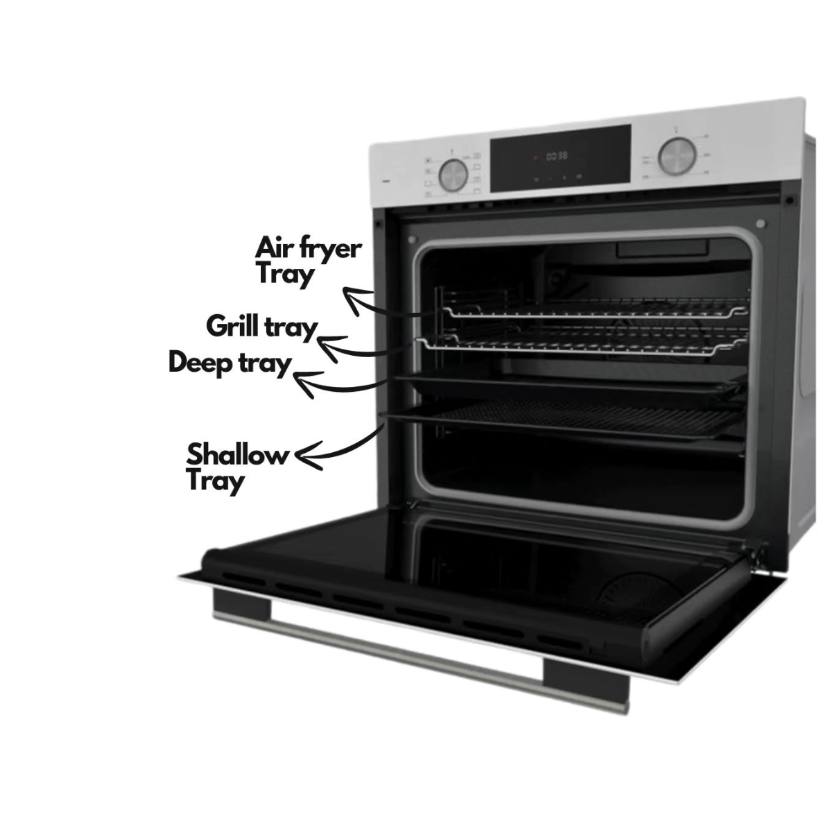 Eurogas incastre oven 60cm natural titanium