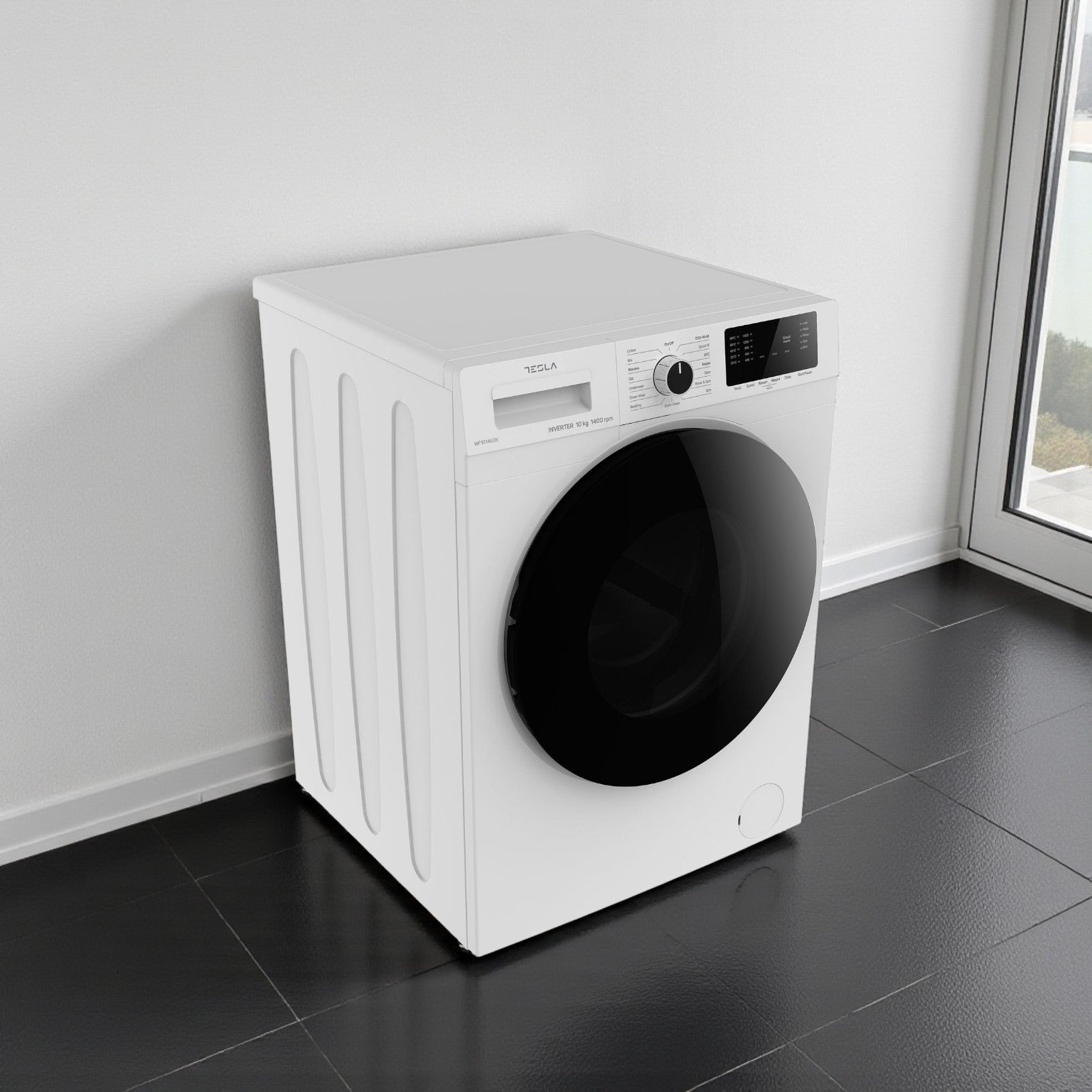 Tesla 10kg front washer white