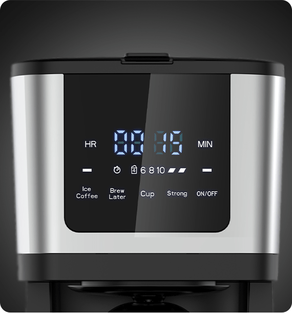 Tesla Filter coffee machine 900W, 1.25L, Black Inox + Black Travel jar Jar – CMF200BX