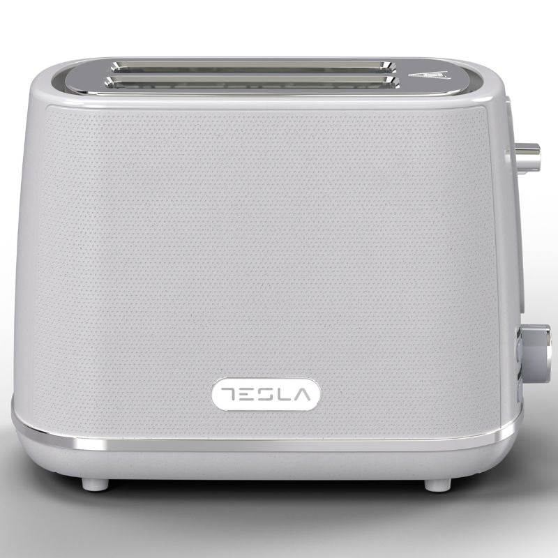 Tesla Toaster, 930W, 2 Slices, White Inox – TS400GX