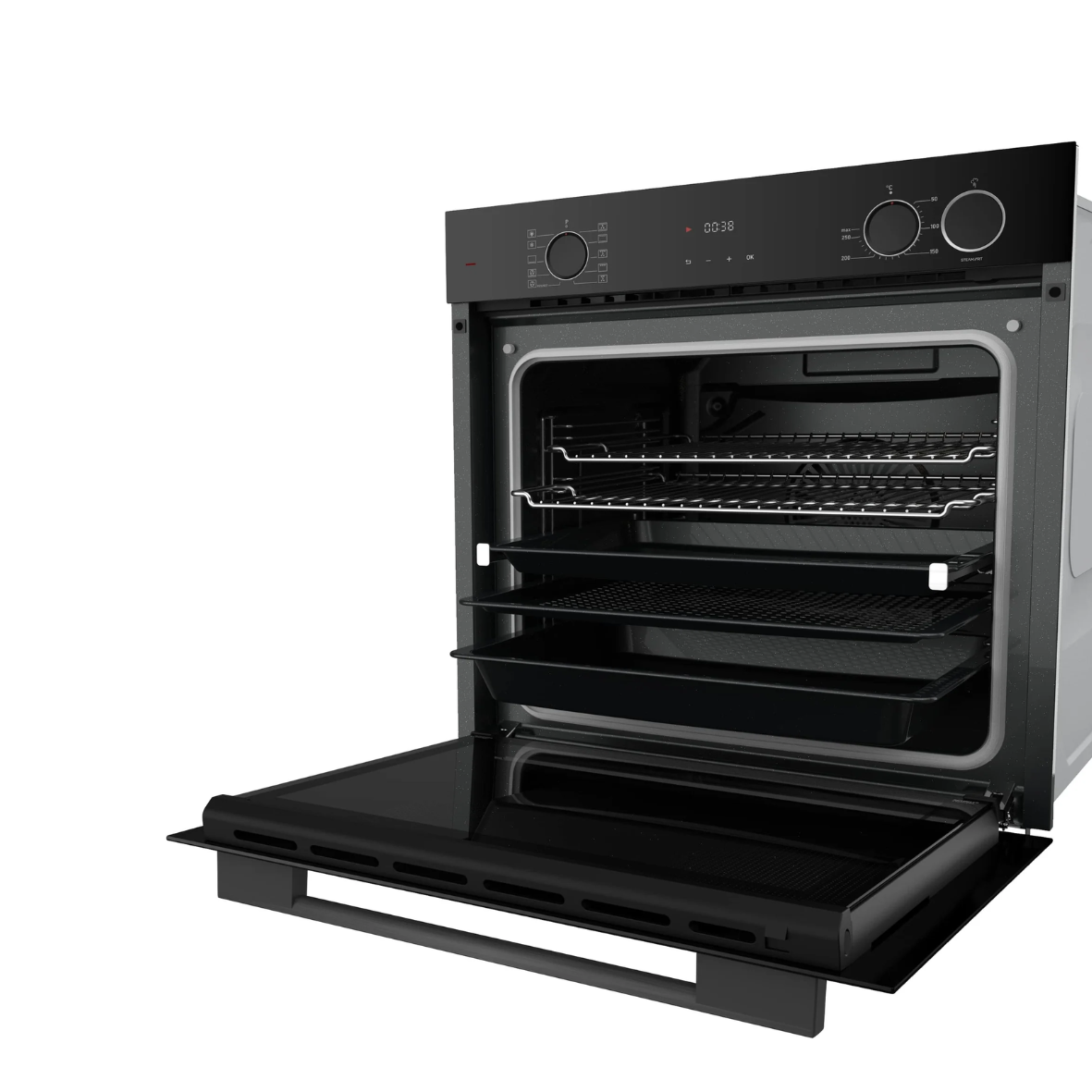 Eurogas incastre oven 60cm with built in airfryer black