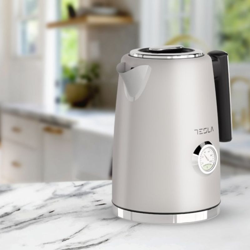 Tesla Kettle 2200W, 1.7L Cream Inox – KT600CX