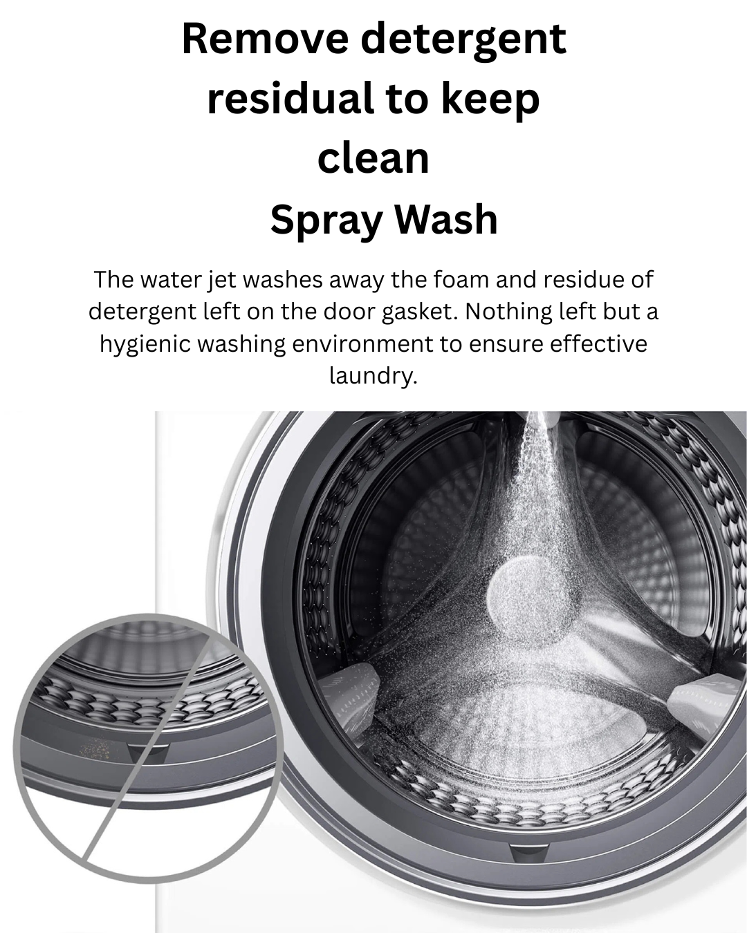 TCL 10kg front load washer titanium