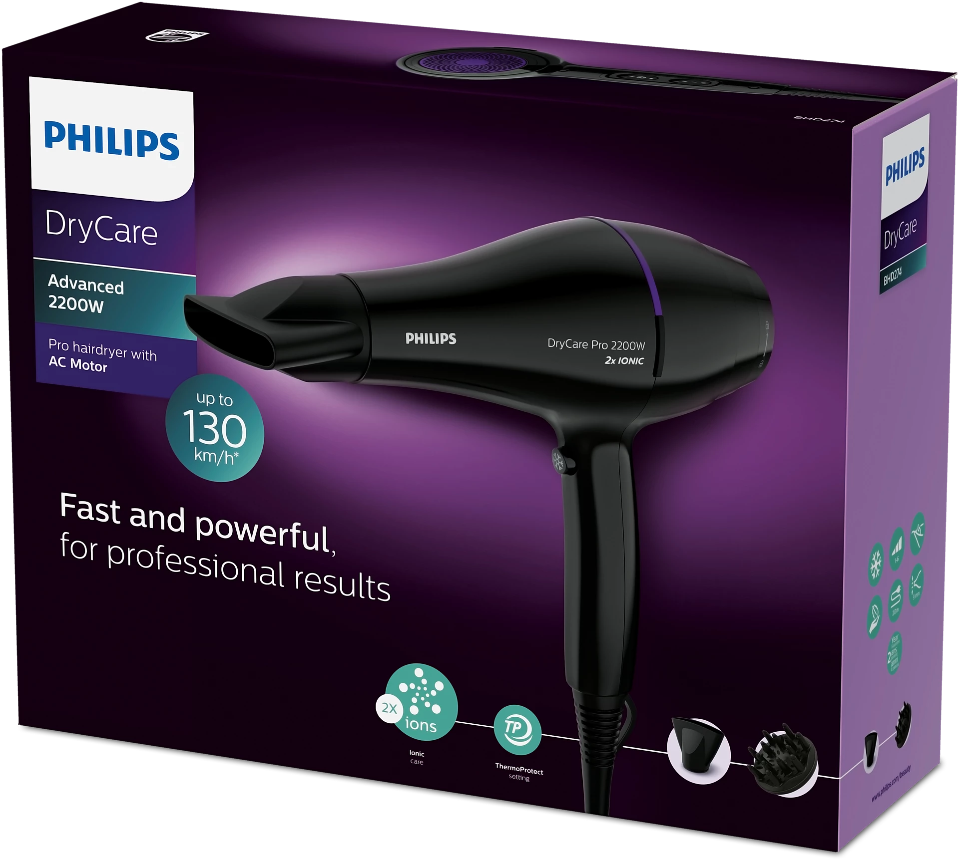PHILIPS Hair Dryer BHD274