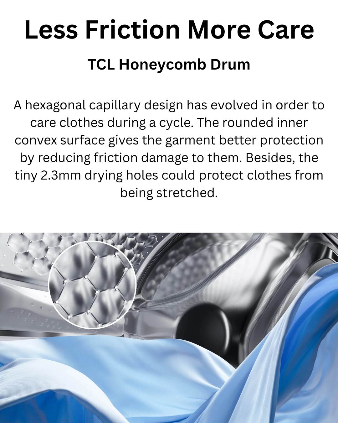 TCL 10kg front load washer titanium