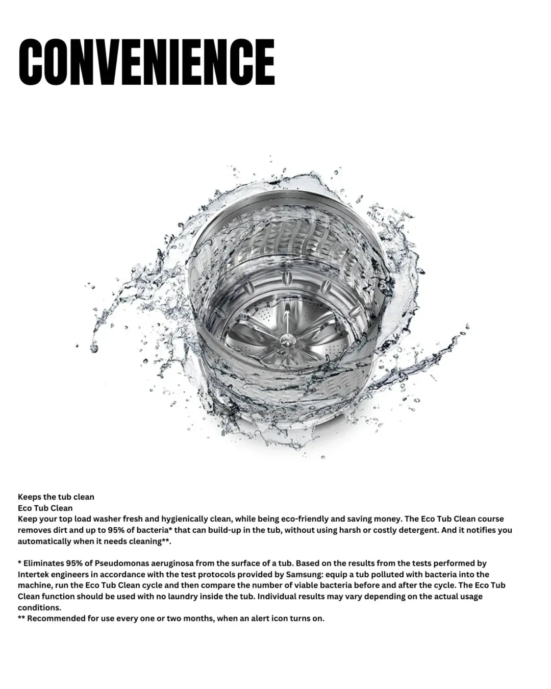 Samsung 19kg top load washer BLK