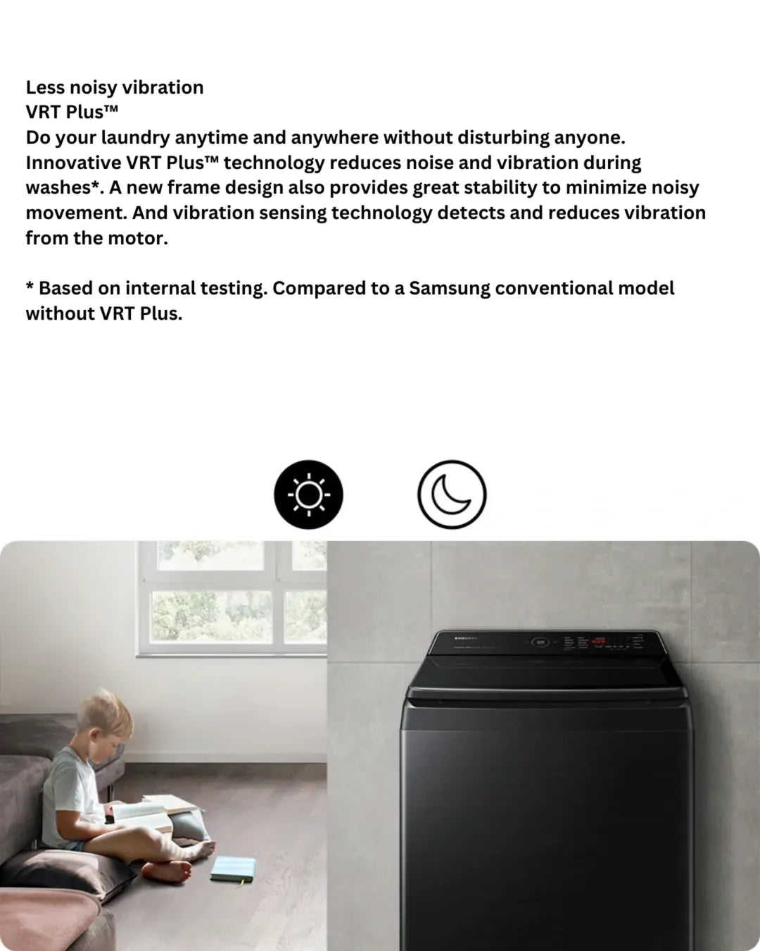 Samsung 19kg top load washer BLK