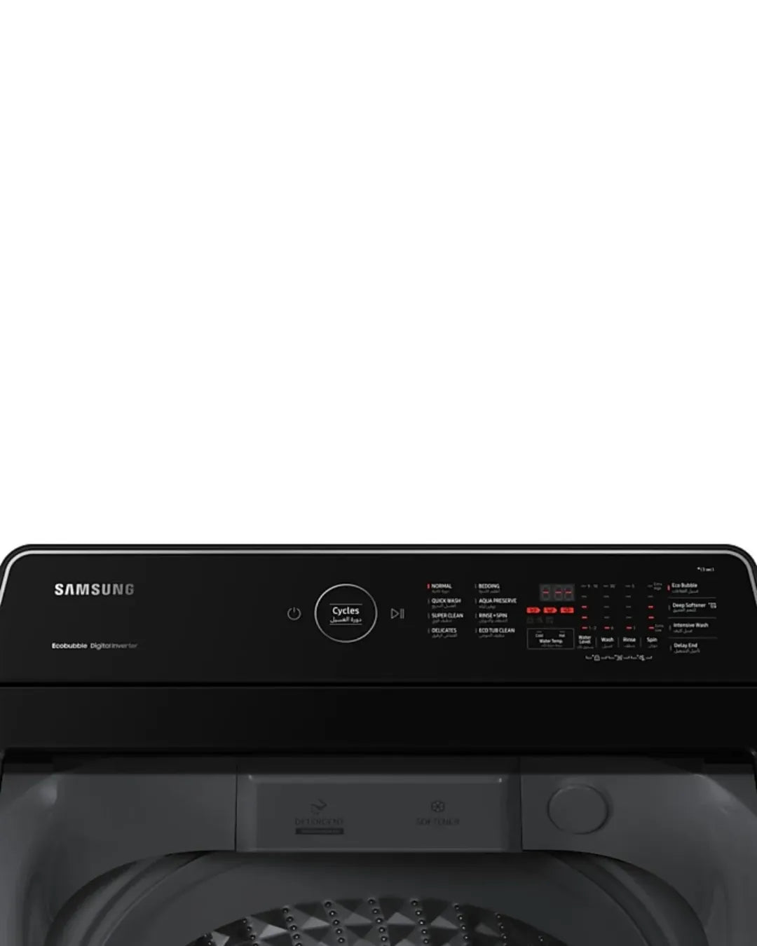 Samsung 19kg top load washer BLK