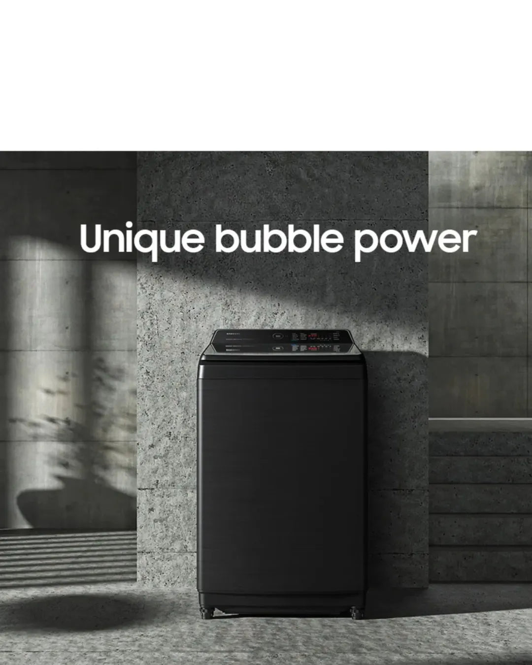 Samsung 19kg top load washer BLK