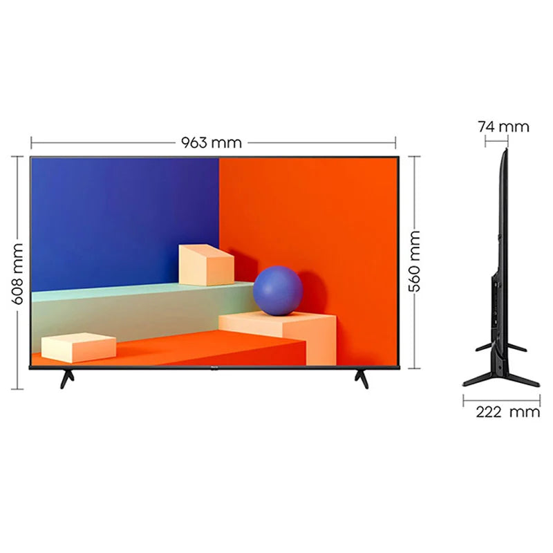 LED Hisense 43" 4k smart 43A62NS