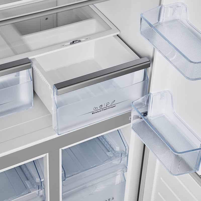 HISENSE Refrigerator 4 Doors 26 Cft Inverter Mirror Black