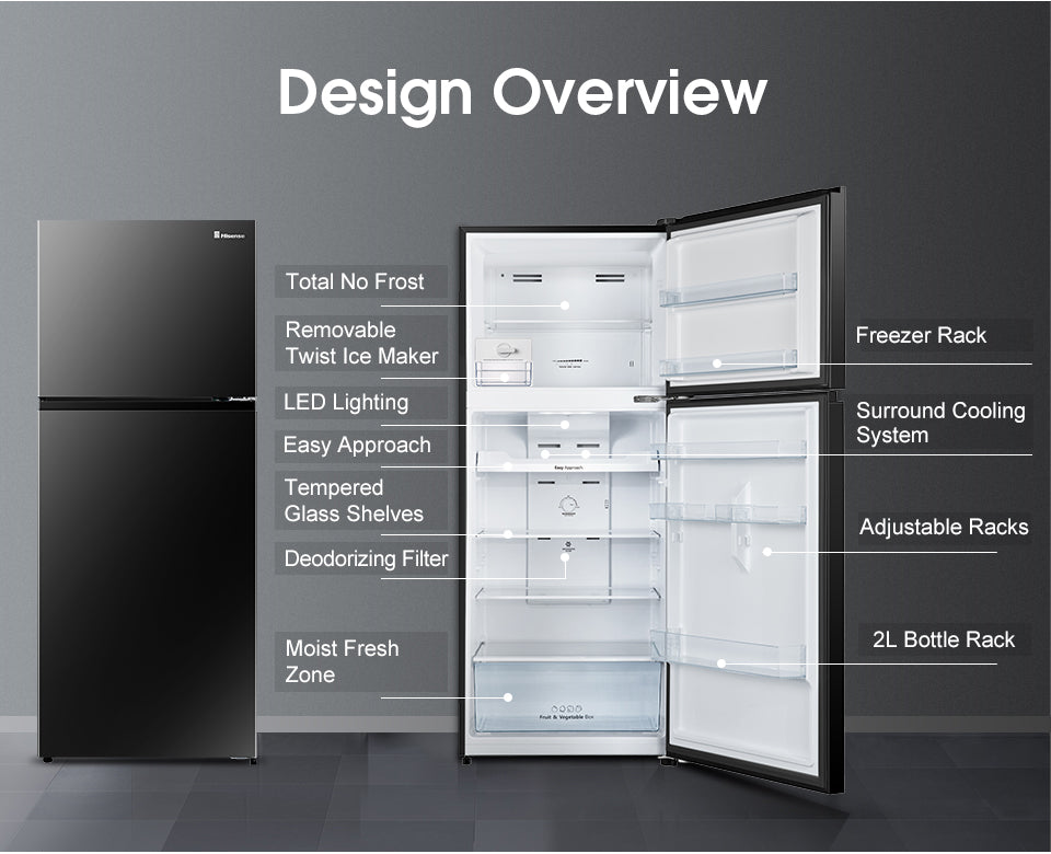 Hisense refrigerator 2 Door Inverter 500L RT549N4ABU2
