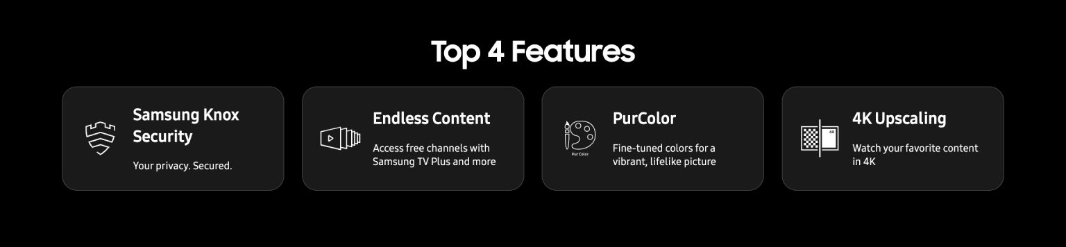 SAMSUNG 50'' CRYSTAL UHD DU7000 4K TIZEN OS SMART TV