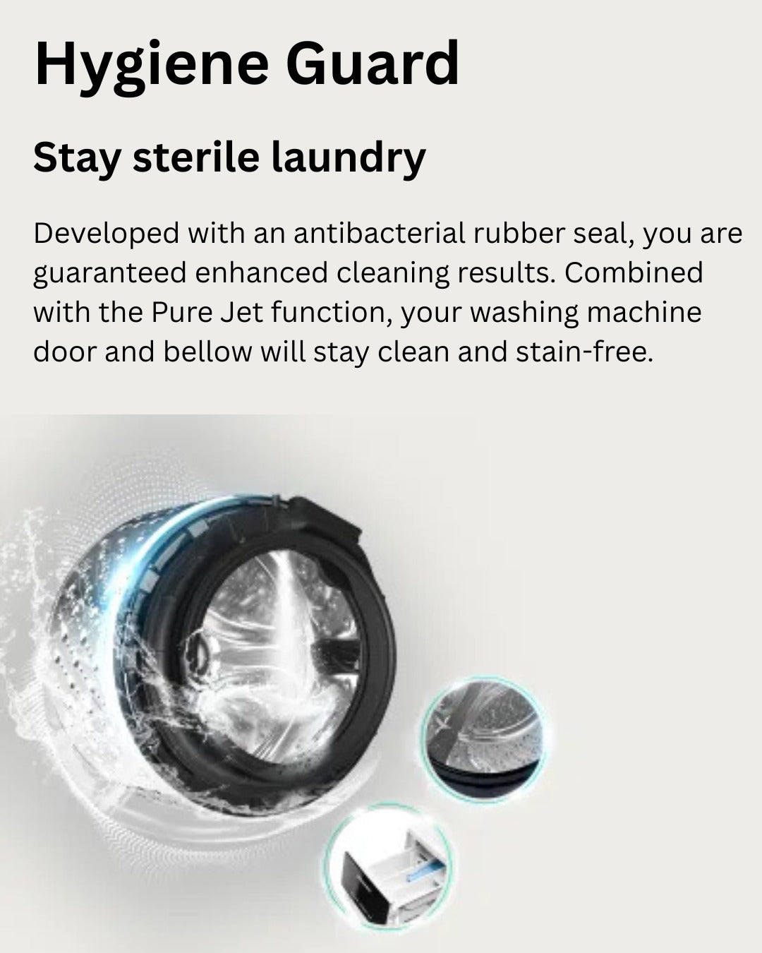 HIsense 10.5kg smart front washer silver