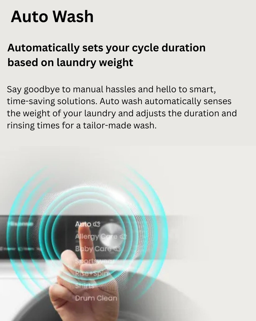 HIsense 10.5kg smart front washer silver