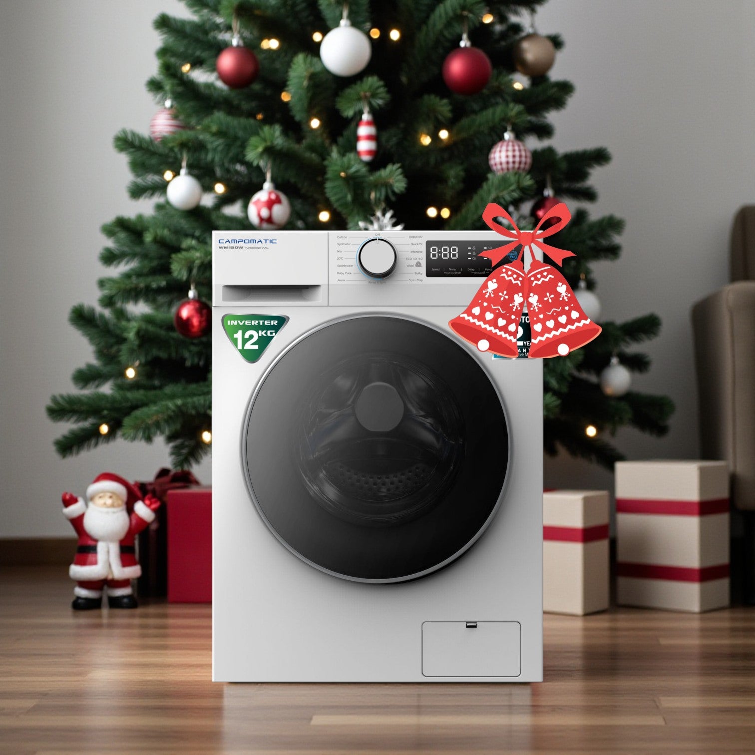 Campomatic 12kg front washer white