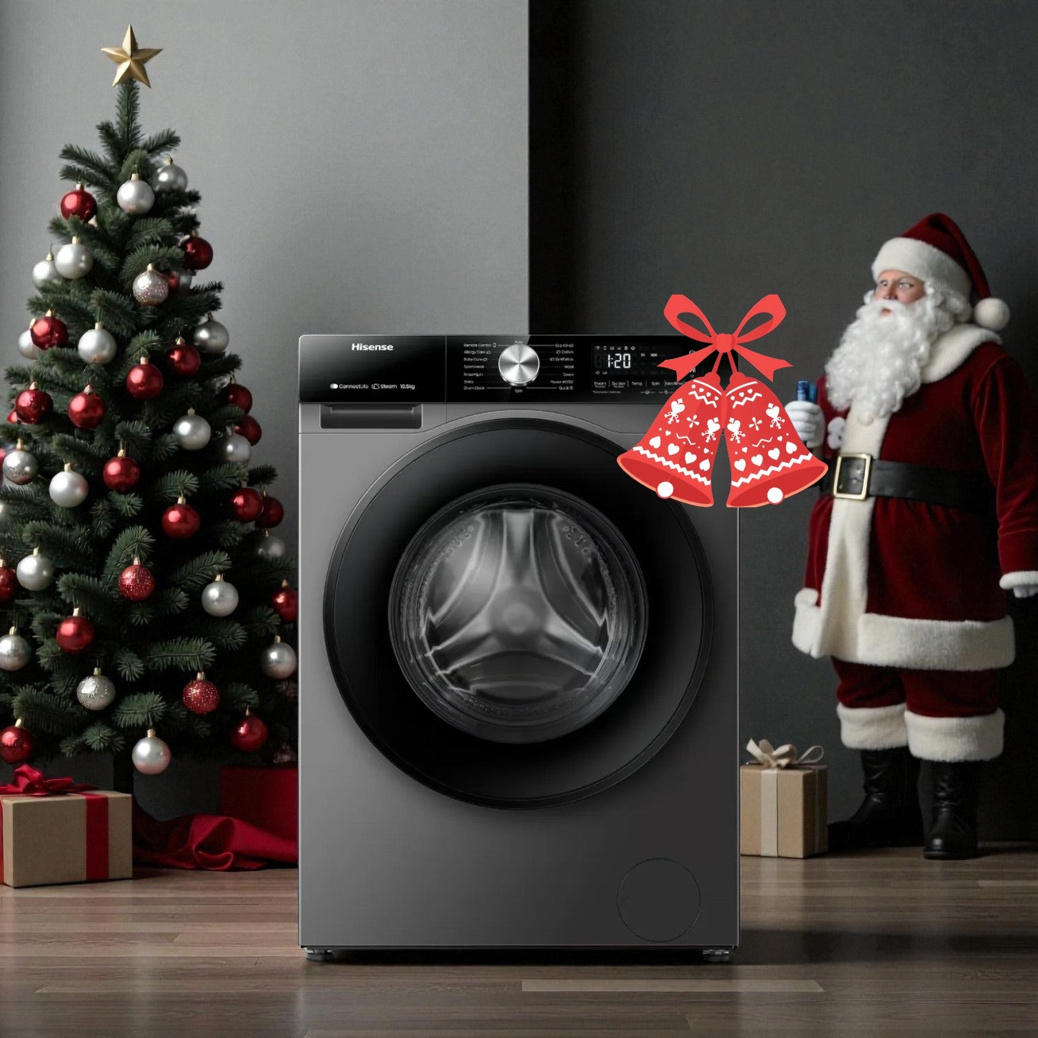 Hisense 12kg front w.m gray wf3s1243BT