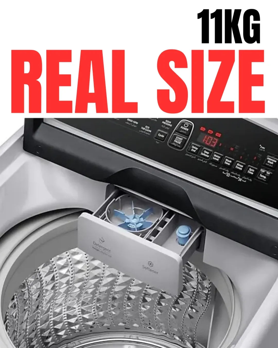 Samsung top load washer 11kg