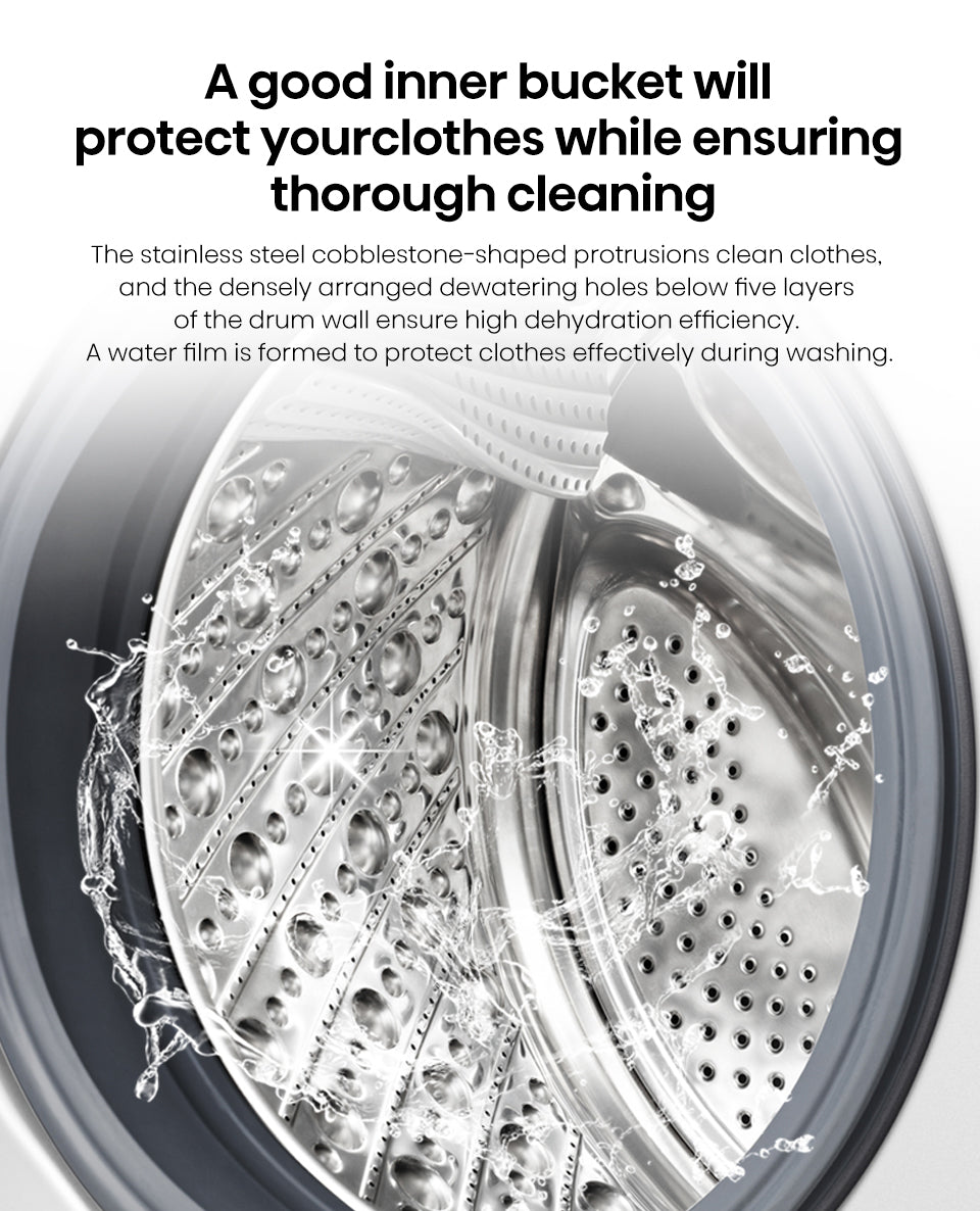 Hisense 8KG Front Load Washer WFQP8012w white