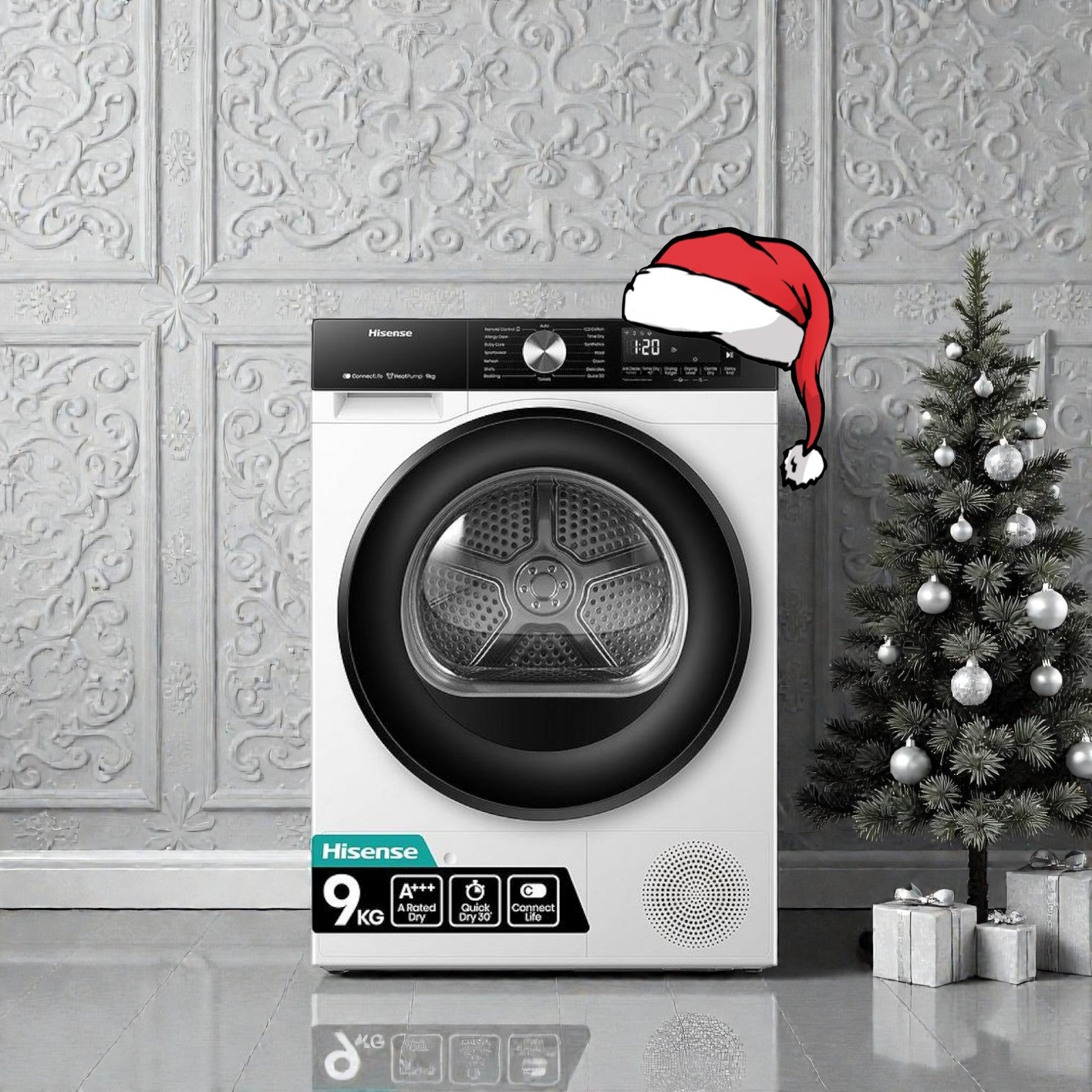 Hisense Dryer Condenser 9KG DH3S902BW Heat Pump – White