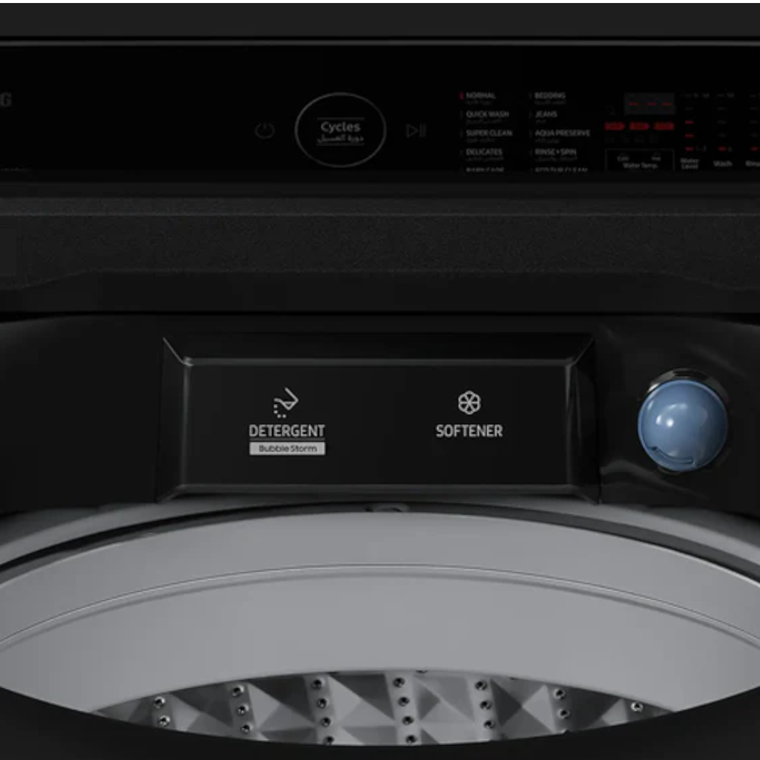 Samsung 19kg top load washer BLK
