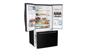 Hisense French Doors Refrigerator 22CFT, No-Frost, Black - RF820N4WBU