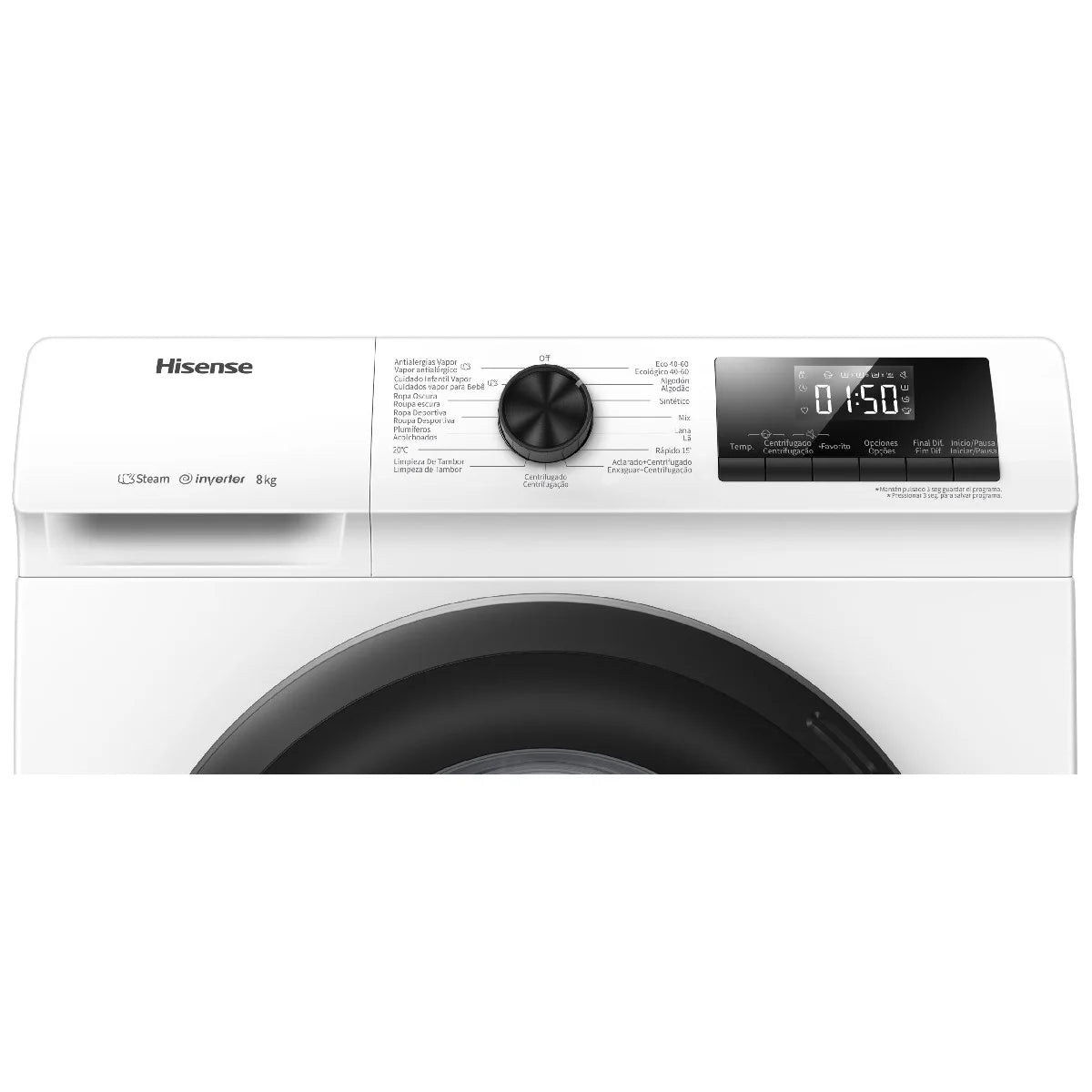 Hisense 8KG Front Load Washer WFQP8012w white