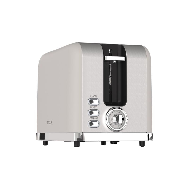 Tesla Toaster, 930W, 2 Slices, Cream Inox – TS200BX
