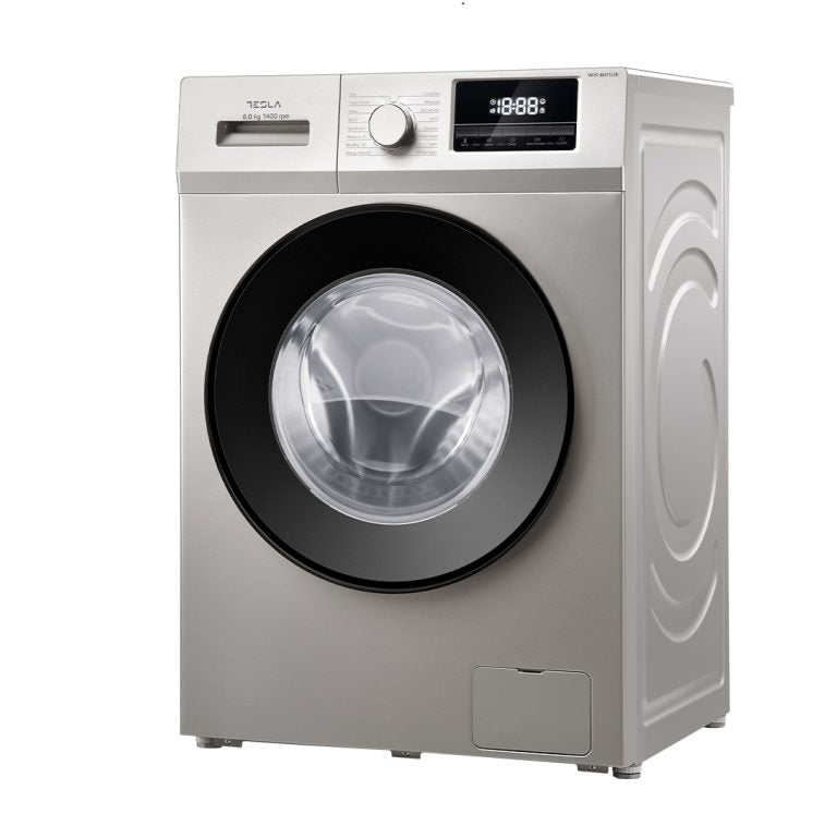 Tesla 8kg front washer silver