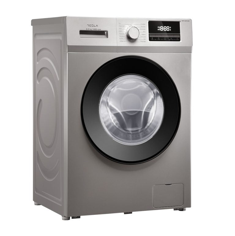 Tesla 8kg front washer silver