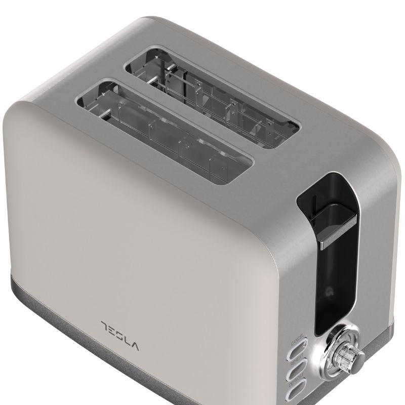 Tesla Toaster, 930W, 2 Slices, Cream Inox – TS200BX