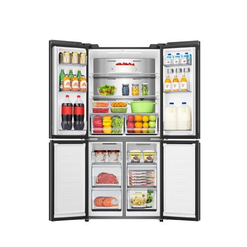 HISENSE FRIDGE 4 DOORS 22CFT INOX -  rq5g470sbs3