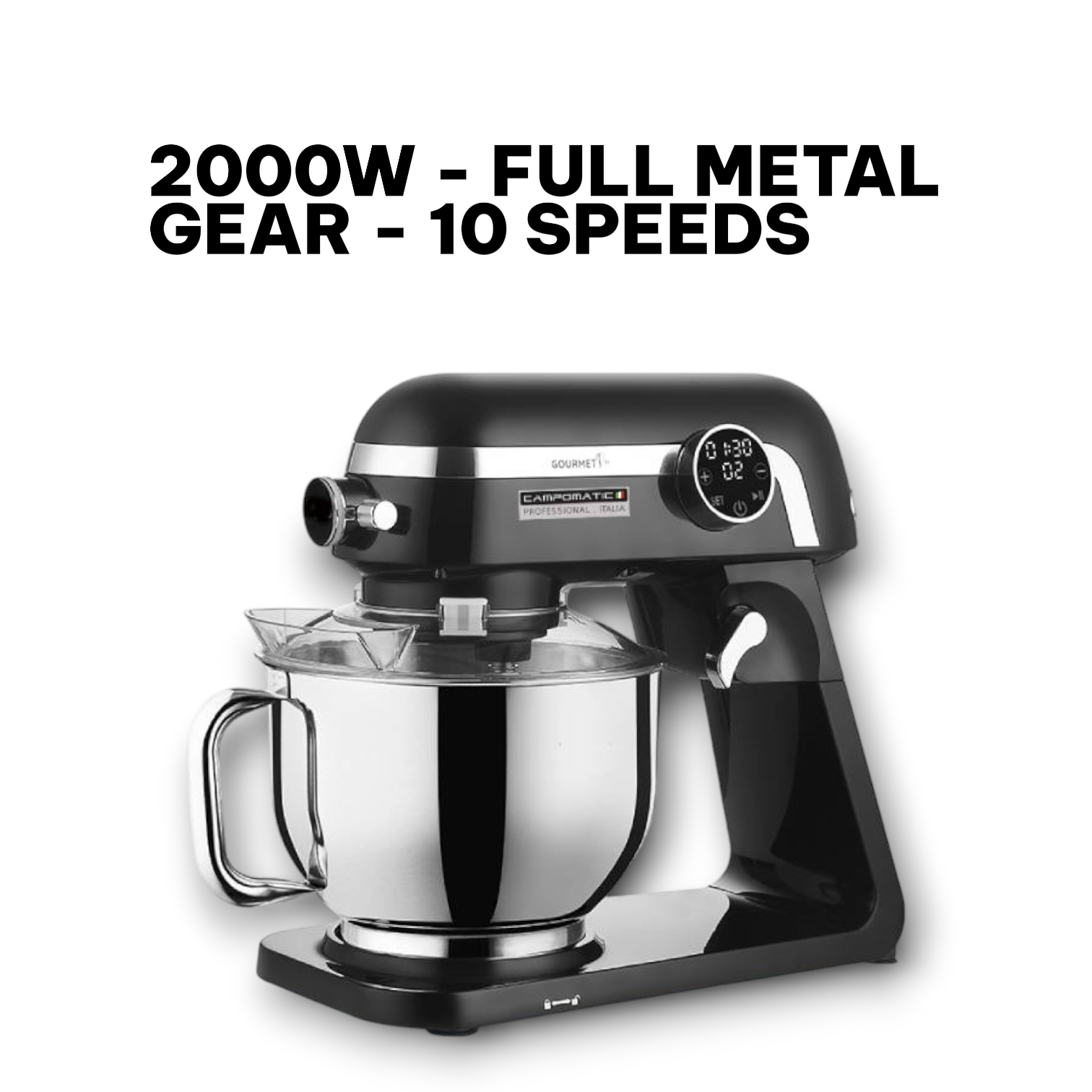 Campomatic industrial stand mixer KM2000P