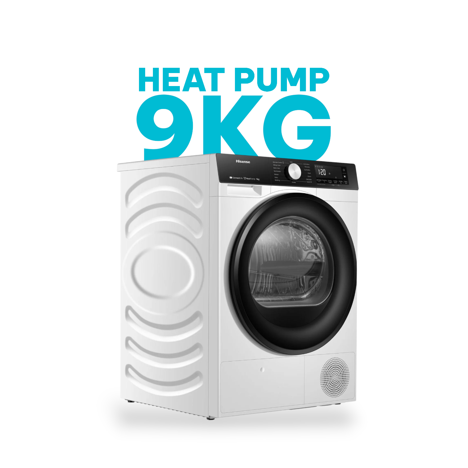 Hisense Dryer Condenser 9KG DH3S902BW Heat Pump – White