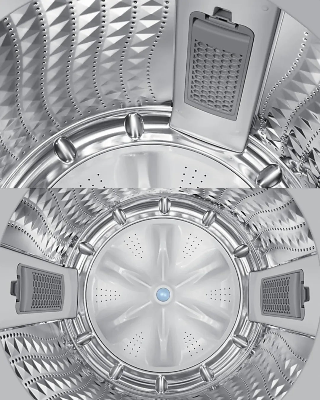 Samsung 19kg top load washer silver