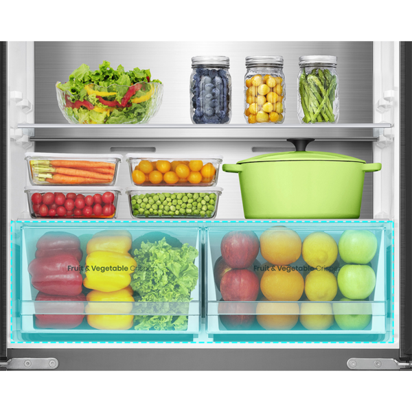 HISENSE FRIDGE 4 DOORS 22CFT INOX -  rq5g470sbs3