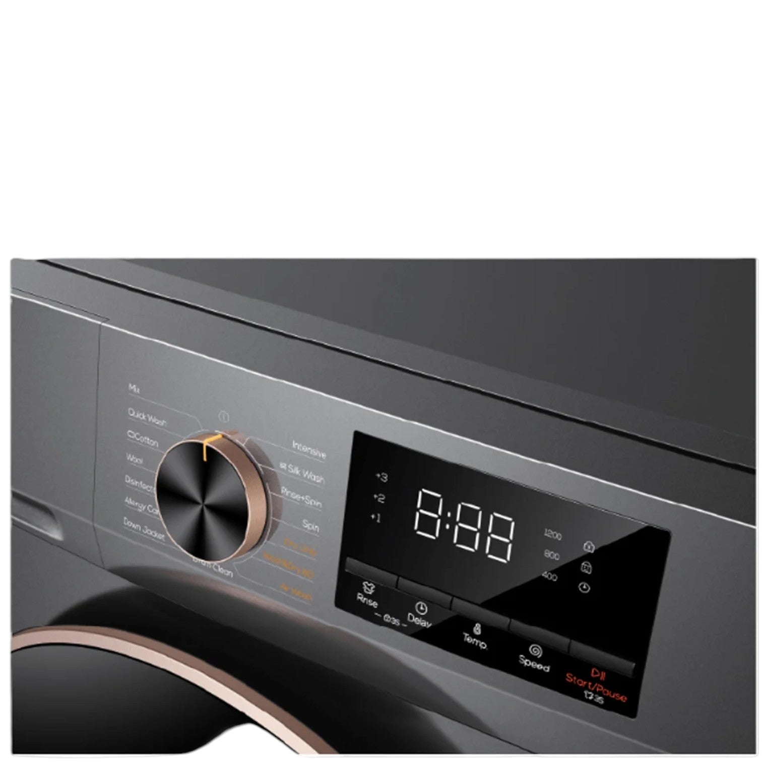 TCL 10kg front load washer titanium