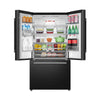Hisense French Doors Refrigerator 22CFT, No-Frost, Black - RF820N4WBU