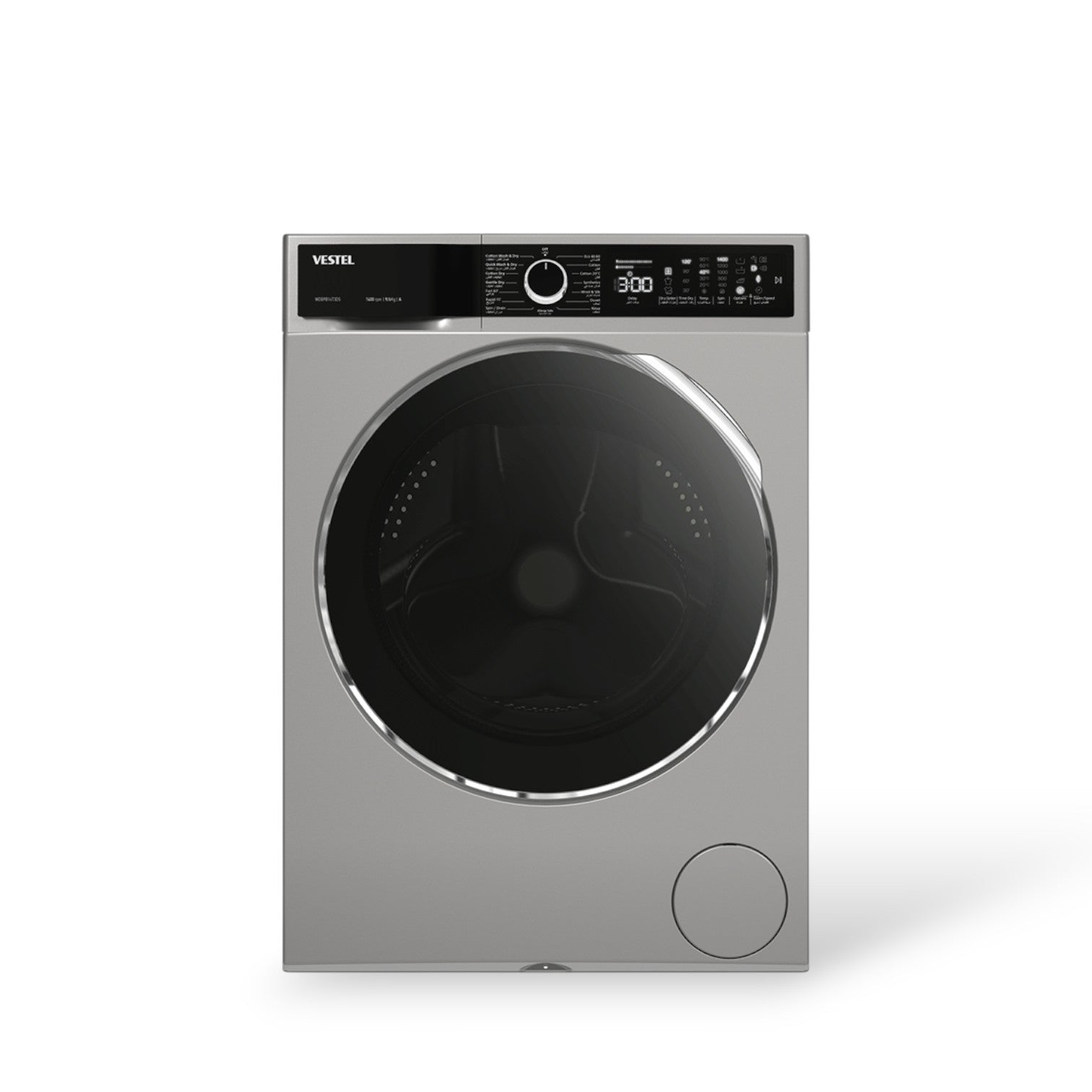 Vestel 9kg front washer silver