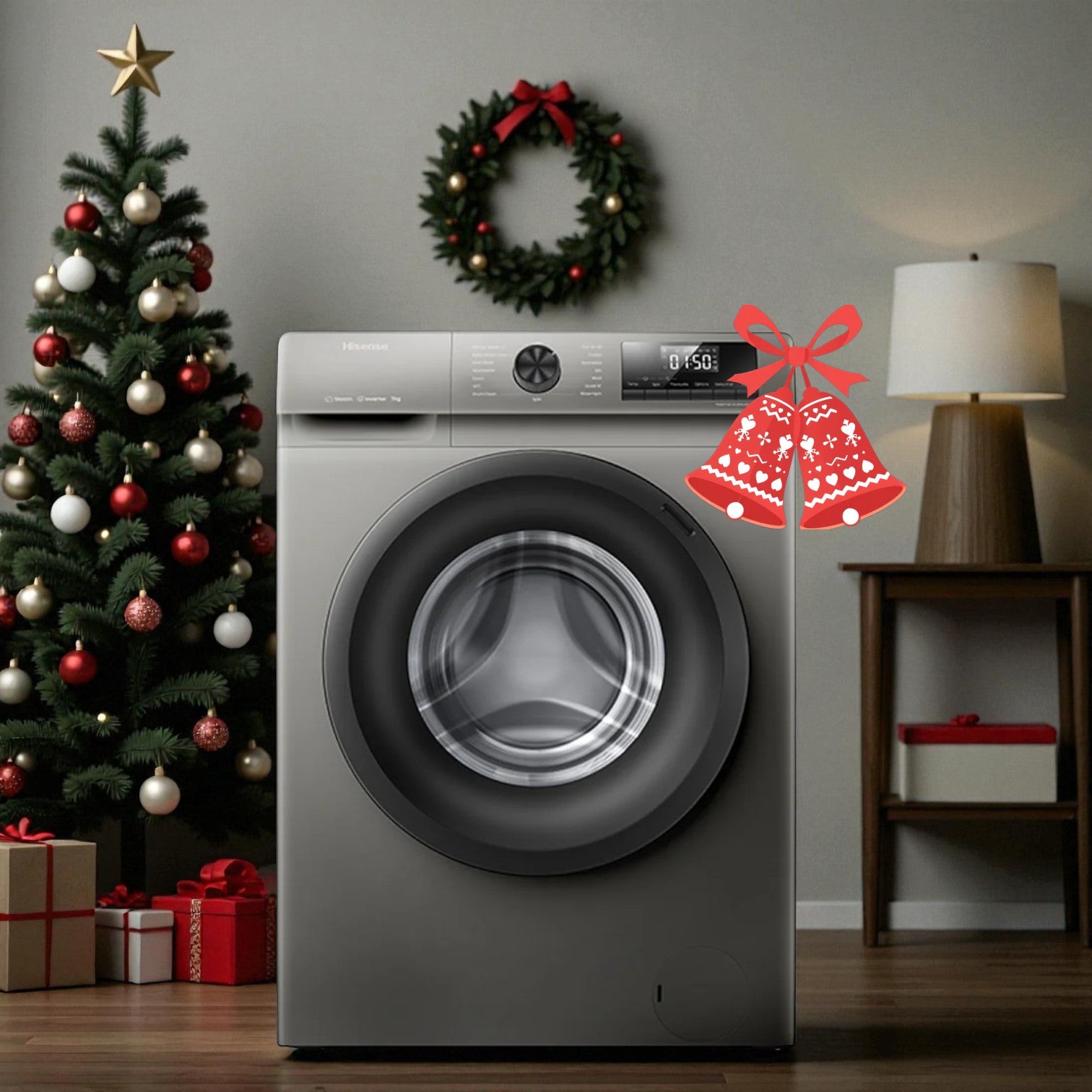 Hisense 7kg inverter front washer silver wfqp7012t-p