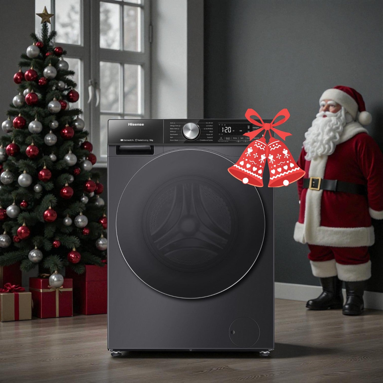 washing machine Hisense 12kg front load washer smart WF5S1245BB