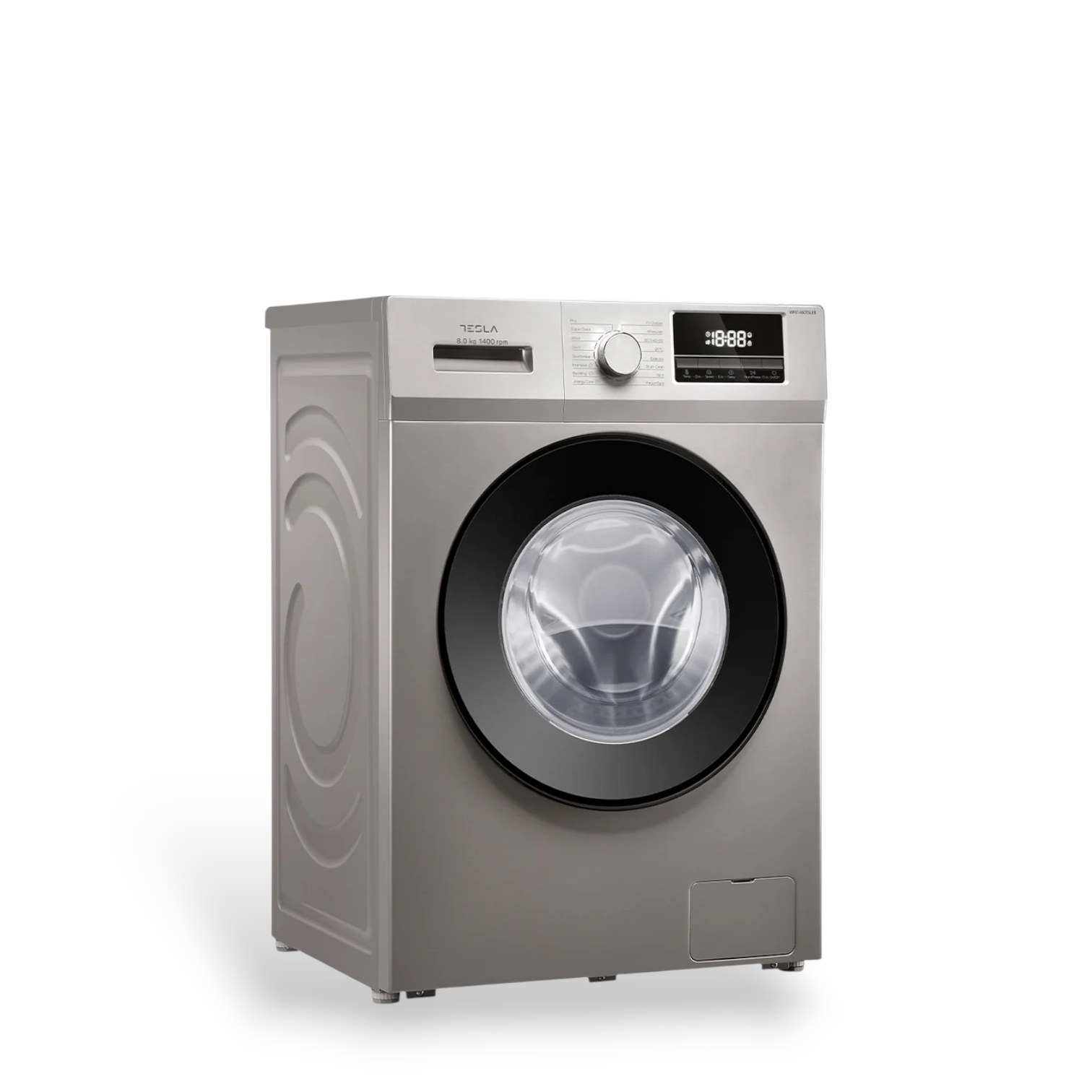 Tesla 8kg front washer silver